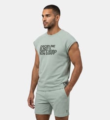 Sweat-shirt sans manches en coton bio « DISCIPLINE » Ron Dorff