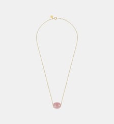 Collier, quartz guava, or jaune Morganne Bello