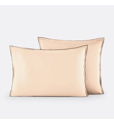 Taie d'oreiller en satin de coton lavé, 118 fils La Redoute Interieurs