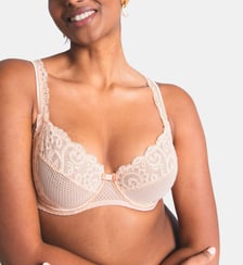 Soutien-gorge avec armatures grande taille Gaby beige Maison Lejaby