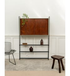 Étagère bibliothèque vintage au style scandinave Isabelle N°311- Produit chiné Debongout