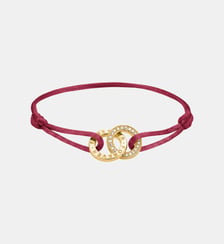 Bracelet textile Together rouge avec zirconia Thomas Sabo