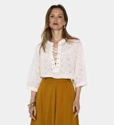 Blouse Brodée À  Manches 3/4 Diane Maison 123