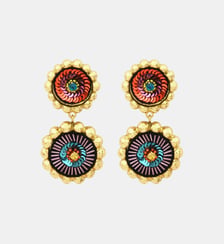 Boucles d'oreilles clip Angèle pendantes rondes  - Angele Satellite