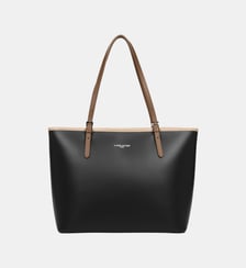 Grand sac cabas épaule Smooth en cuir Lancaster