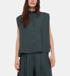 Chemise en coton biologique avec empiècements dans le dos Adolfo Dominguez