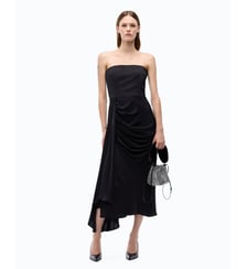 Robe midi sans manches en satin Pinko