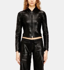 Veste courte en JoggJeans enduit brillant Diesel