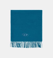 Écharpe en mélange de laine à bords frangés Diesel