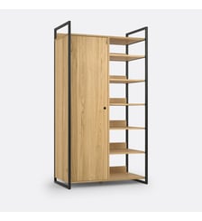 Module armoire 1 porte penderie 6 étagères HIBA La Redoute Interieurs