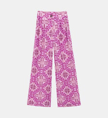 Pantalon large imprimé ethnique POZO La Petite Etoile