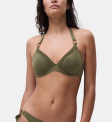 Haut de maillot de bain armatures plongeant Chantelle