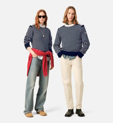 Pull marinière unisexe en laine AMI Paris