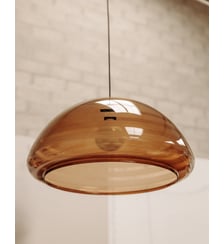 Suspension en plexiglass marron Sonia N°231- Produit chiné Debongout