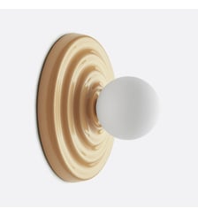 Applique ou plafonnier, en céramique et verre opalin, diamètre 24,5 cm La Redoute Interieurs