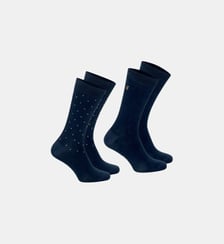 Chaussettes mi-hautes, lot de 2 paires,  FANTAISIE Eminence