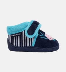 Chaussons Bottillons à fermeture à scratch, bon maintien du pied, semelle antidérapante Isotoner