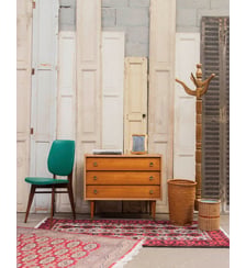 Commode en bois clair Olga N°320- Produit chiné Debongout