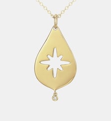 Collier mono-motif Épisode Indélébile | La treizième étoile en Plaqué Or avec diamant blanc La Garçonne Diamant