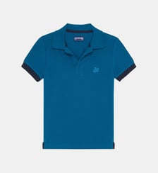 Polo en coton organique uni Vilebrequin