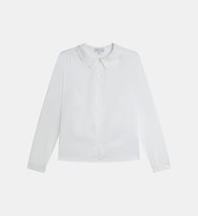 chemise en coton col italien Agnès b.