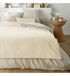 Edredon matelassé velours coton lin uni La Redoute Interieurs