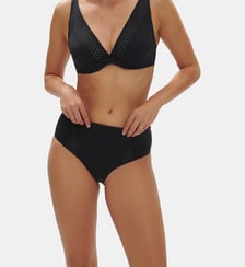 Culotte de bain taille haute - Noir Simone Pérèle