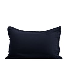 Lot De 2 Taies D'Oreiller  Gaze de coton lavé finition frangée, 65x65 cm Madura