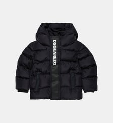 Longue veste matelassée avec logo Dsquared2