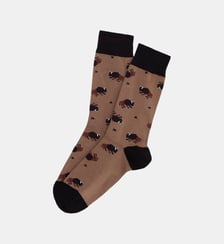Chaussettes en coton - En Plaine Nuit Caramel Arthur
