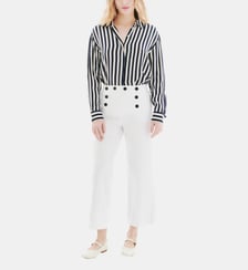 Pantalon paolino - Motif uni - Coupe large Caroll