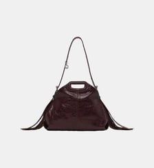 Sac Miss M en cuir craquelé Maje