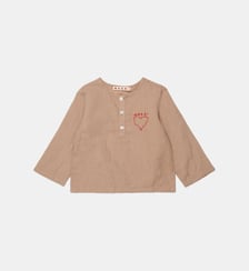 Chemise à manches longues avec logo Marni