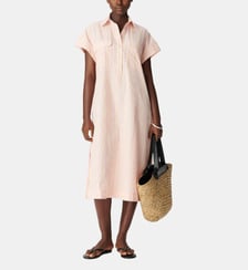Robe chemise midi rayée Ikks