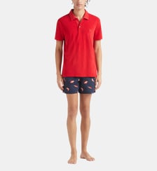Polo en coton éponge organique uni Vilebrequin