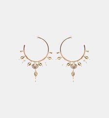 Boucles d'oreilles créoles avec pampilles PAYOTT Hipanema