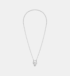 Collier Rivet Argent Statement