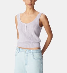 Pull sans manches tricot Ikks