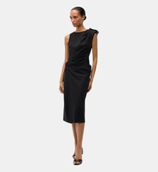 Robe fourreau mi-longue avec détail bijou Pinko