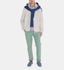 Pantalon chino City élastiqué en coton mélangé Serge Blanco