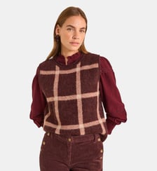 Pull Sans Manches En Alpaga Et Laine Mélangée Adrien Maison 123