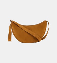 Petit hobo en croûte de cuir zippé Sandro