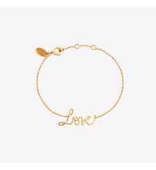 Bracelet doré love - bling Caroline Najman