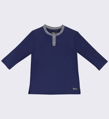 T-shirt Anti-UV Garçon - Navy Azulejos Gili's