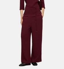 Pantalon droit en tissu bouclé Adolfo Dominguez