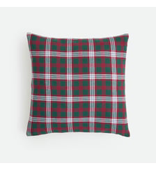 Housse de coussin coton et sherpa, 50 x 50 cm La Redoute Interieurs