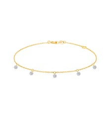 Bracelet 360° - 5 diamants, poids total 0,35ct approx. - Or jaune 750‰ La Brune & La Blonde