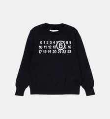 Pull à col rond avec logo numérique MM6 Maison Margiela