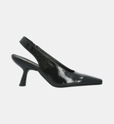 Sling back dauphine - cuir vernis Colisée Paris