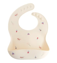 Bavoir à poche en silicone Mushie